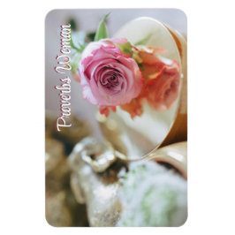 Ímã Rosa cristã e mulher do provérbio