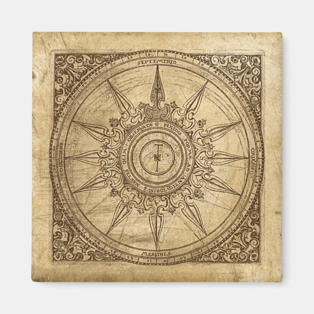 Imã Rosa de Compass Antigo (Frente)