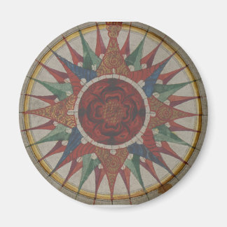 Imã Rosa de Compass Manuscrito