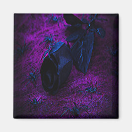 Imã Rosa de Material Negro Spooky, Aranhas Negras