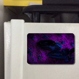 Ímã Rosa de Material Negro Spooky, Aranhas Negras