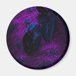 Imã Rosa de Material Negro Spooky, Aranhas Negras
