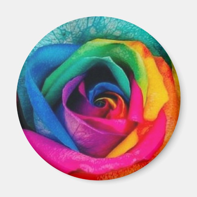 Imã rosa de multicores (Frente)