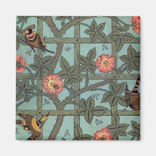 Imã Rosa de subida e Pássaro pequeno, William Morris