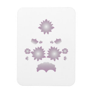 Ímã Rosa decorativo de leite branco