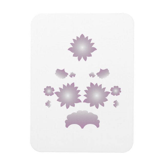 Ímã Rosa decorativo de leite branco (Vertical)