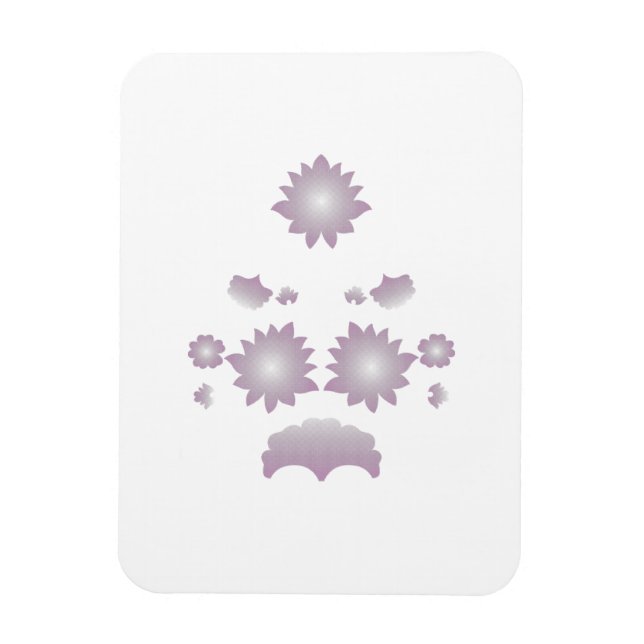 Ímã Rosa decorativo de leite branco (Vertical)