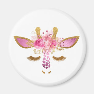 Imã Rosa e ímã Dourado do girafa do sono