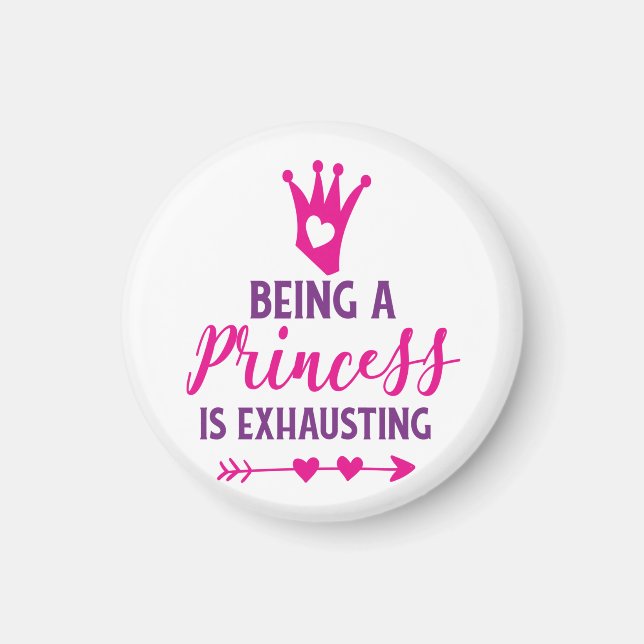 Imã Rosa e Roxo Ser uma Princesa está Escavando (Frente)