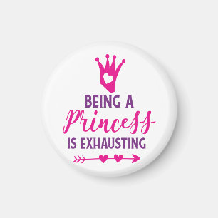 Imã Rosa e Roxo Ser uma princesa está esgotando