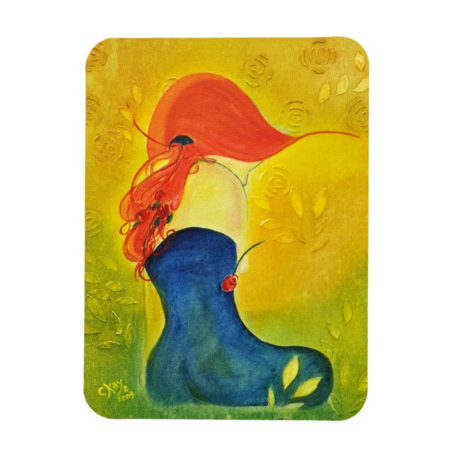 Ímã Rosa Flexi Magnet (Vertical)