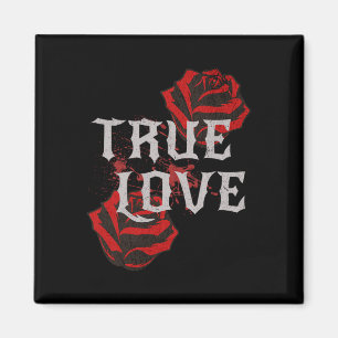 Imã Rosa Gothic Punk Love Namorados Student Rock Music