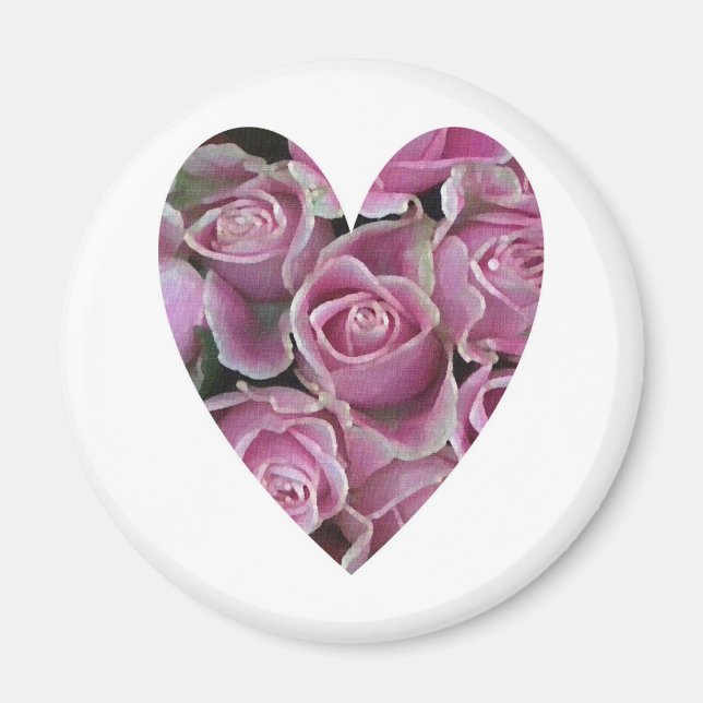 Imã Rosa Heart (Frente)