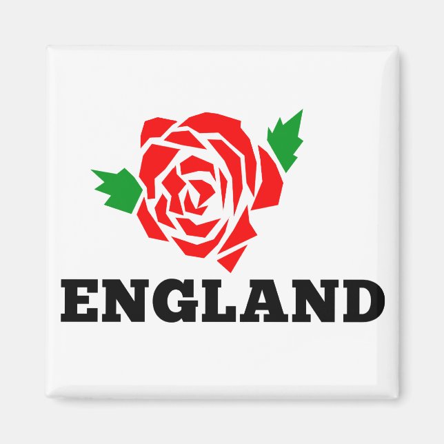 Imã Rosa Inglês Rugby England (Frente)