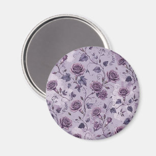 Imã Rosa Lavanda Empoeirada Tons Sonhadores Florais