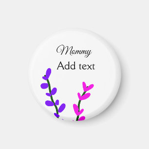 Imã Rosa lilás lavanda dia das mães presente para mamã