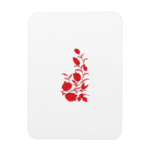Ímã Rosa Madder, Thunderbird floral design