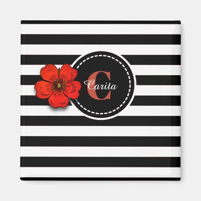 Imã Rosa Monogramas (Frente)