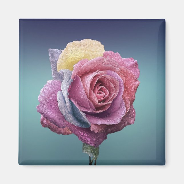 Imã Rosa multicolor (Frente)