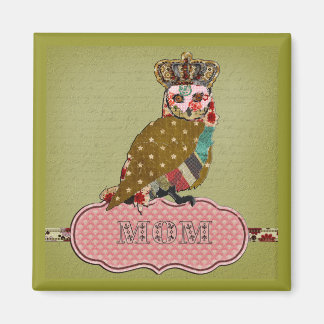 Imã Rosa Owl Mãe Magnet