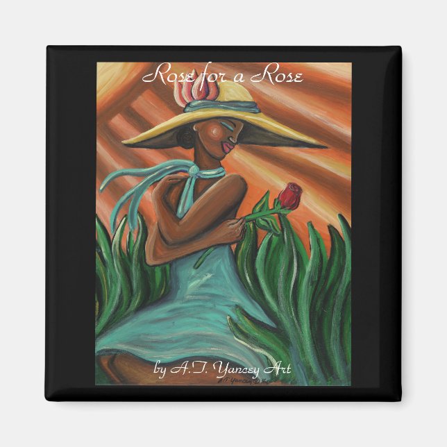 Imã Rosa para um Rosa Magnet (Frente)