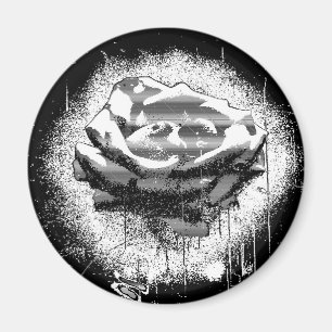 Imã Rosa Preta E Branca De Belas Arte