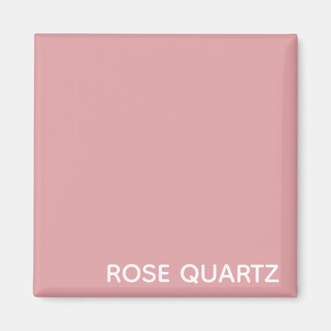 Imã Rosa Quartz - nome cor rosa (Frente)