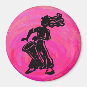 Imã Rosa quente do cilindro das noites da dança de Ne
