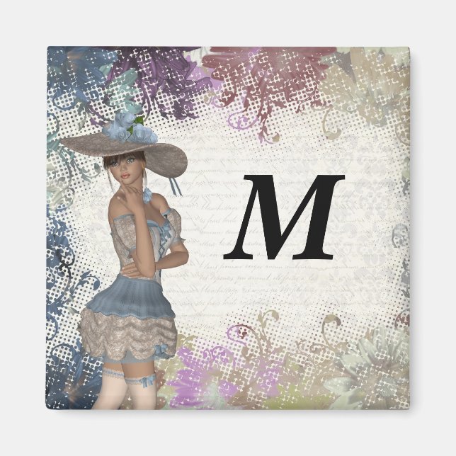 Imã Rosa romântica inglesa (Frente)