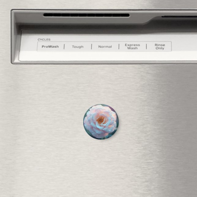 Imã Rosa Rosa Claro Com Orvalho (In Situ (Dishwasher))