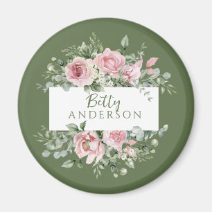 Imã Rosa Rosa Pink Personalizada