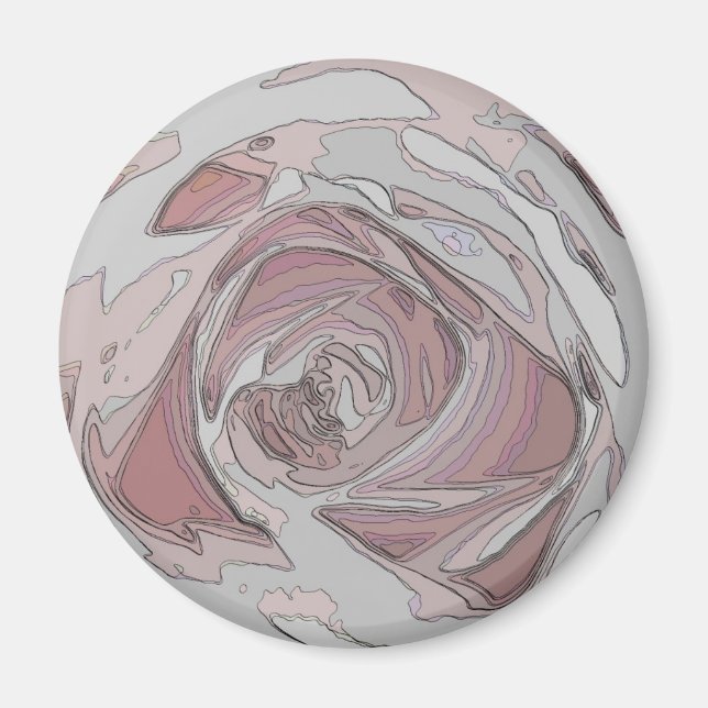 Imã rosa rosa-rosa (Frente)