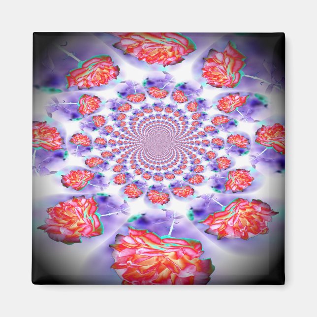 Imã Rosa Rosa Rosa Rosa Invertida (Frente)