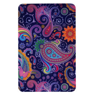 Ímã Rosa roxo de Paisley