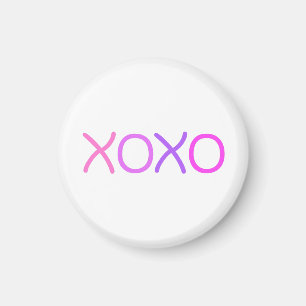 Imã Rosa, roxo e lavanda Xoxo adorável