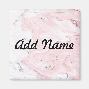 Imã Rosa Texturizada de Cinzas de Trendy Marble Natura