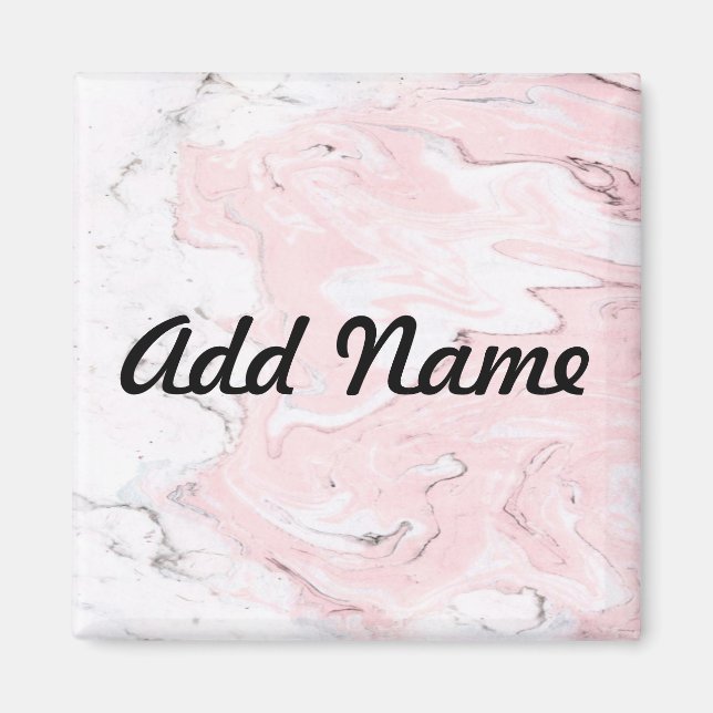 Imã Rosa Texturizada de Cinzas de Trendy Marble Natura (Frente)