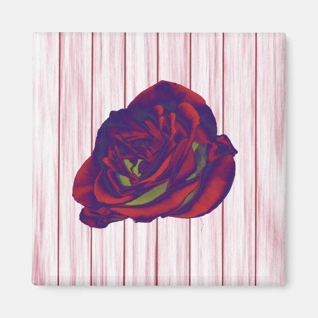Imã Rosa vermelha (Frente)