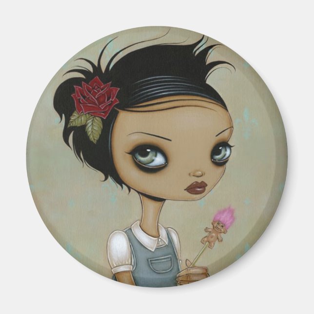 Imã Rosa vermelha (Frente)