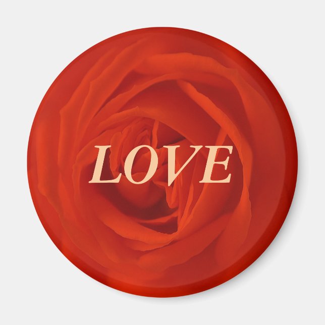 Imã Rosa vermelha dos amores (Frente)