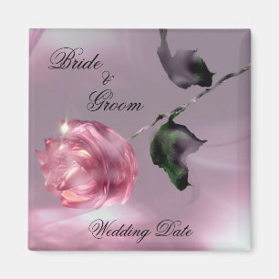 Imã Rosa Wedding Favor Magnet