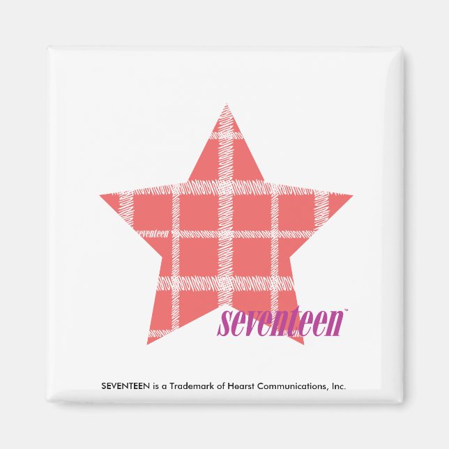 Imã Rosa xadrez 3 (Frente)