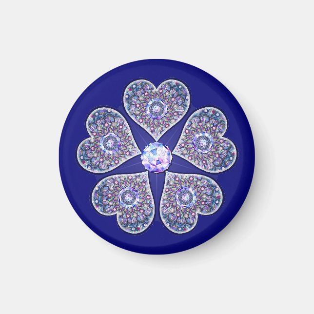 Imã Rosace Azul (Frente)