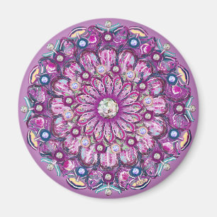 Imã Rosace vermelho cardinal