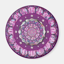 Imã Rosace vermelho cardinal