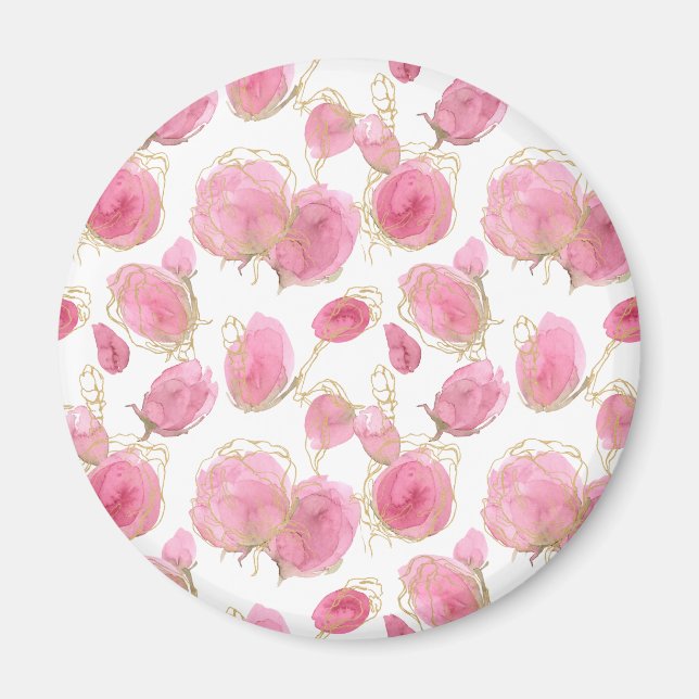 Imã Rosas cor-de-rosa (Frente)
