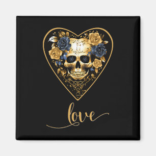Imã Rosas de Amor Caveira para o Amor de Valentines Ro