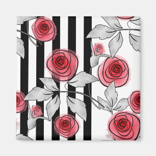 Imã Rosas de Aquarela