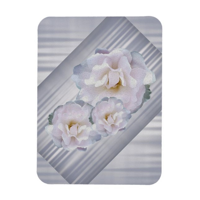 Ímã Rosas de cinza rosa (Vertical)