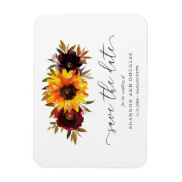 Ímã Rosas de girassol Casamento outono russo Salvar da